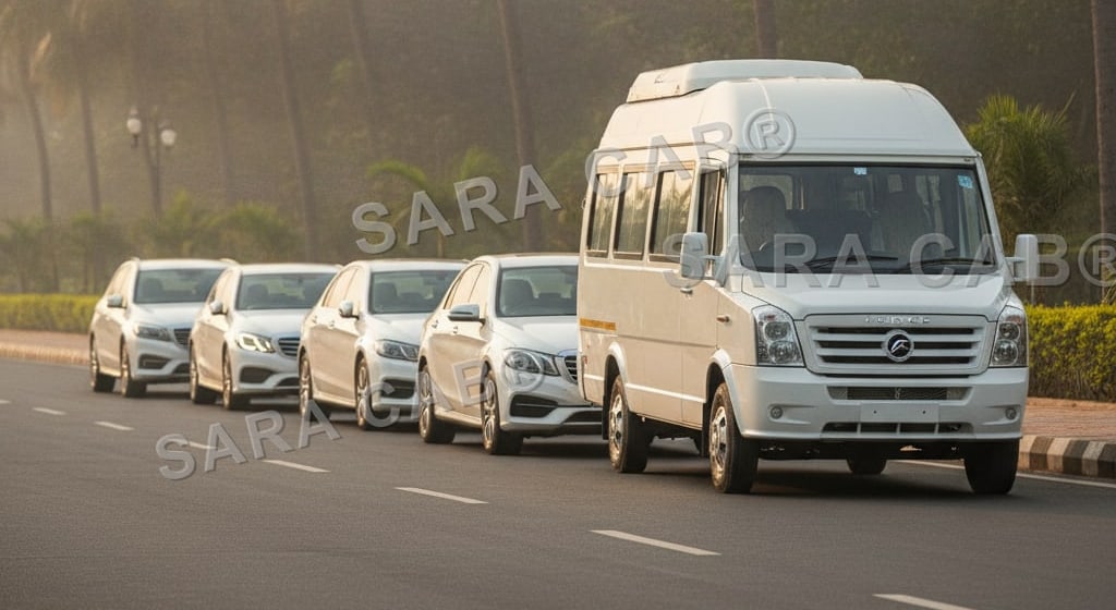 SARA CAB chauffeur-driven fleet — Force Urbania van, SUV and sedans